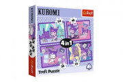 Puzzle 4v1 Deň s Kuromi Trefl