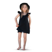 Dievčenské mušelínové šaty Black Esito