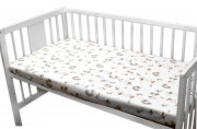 Bavlnená prestieradlo do postieľky 120 x 60 cm Baby Nellys