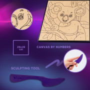 Maľovanie hmotou podľa čísel Koala 29 x 29 cm Okto