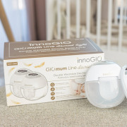 Prenosná elektrická odsávačka materského mlieka GIOmum Line Discreet Light Double innoGIO