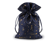 Vianočné darčekové vrecúško hviezdy 20x30 cm