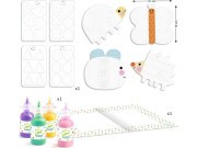 Kreatívna sada Zvieratká a prstové farby Djeco