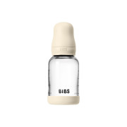 Sklenená fľaša proti kolike so silikónovým cumlíkom 120 ml BIBS