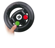 BB Junior RC - modré Bugatti Divo so svetlami a zvukmi na diaľkové ovládanie s volantom 2,4 Ghz