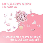 Nástenné samolepky do detskej izby, Pink Butterflies Sipo