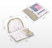 2D sada do kočíka, postieľky, kolísky mušelín/bavlna Sensillo