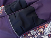 Softshellové nohavice detské Sova fialová