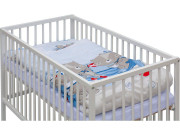 Detská postieľka s kompletnou výbavou, 120 x 60 cm, Raty Scarlett