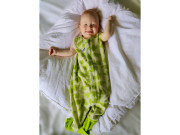 Merino spací vak ježko červený s nožičkami