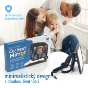Spätné zrkadlo na dieťa na zadnú opierku Sipo