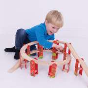 Viacúrovňový set koľají Bigjigs Rail