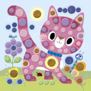 My arts&crafts Mini Okrúhle nálepky Psík a kamaráti od 3 rokov Janod