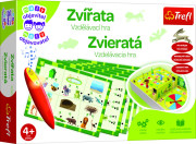 Malý objaviteľ Zvieratá + kúzelná ceruzka edukačná spoločenská hra Trefl