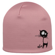 Dievčenské funkčné čiapky s fleecom Picowinter Mačka ružová RDX