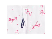 Letný bio spací vak s nožičkami žirafky červené Kaarsgaren