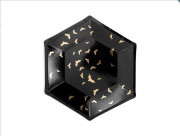Tanieriky papierové - Čierne s netopiermi 20 cm, 6 ks
