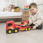 Hasičské nákladné vozidlo a helikoptéra Teamsterz