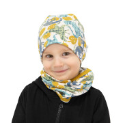 Bavlnený detský nákrčník Ocher dino okrová veľ. 48 Esito