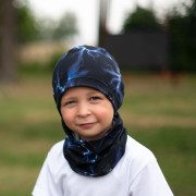 Bavlnený nákrčník Blesk čierny Esito