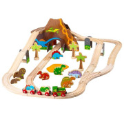 Drevená vláčikodráha dinosaury Bigjigs Rail