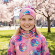 Jarná čiapka Disko guľa - ružová Esito