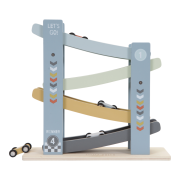 Závodná dráha s autíčkami drevená Blue Little Dutch