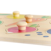 Drevené úchopové puzzle ovocie - farby Haba