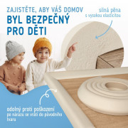 Ochranná páska penová na ochranu hrán a rohov nábytku 2 m Sipo