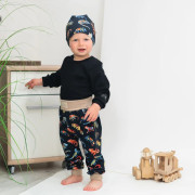 Detské tepláky s vysokým pásom Chameleon - tmavo modrá Esito