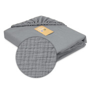 Mušelínové prestieradlo s gumou 60 x 120 cm BabyMatex