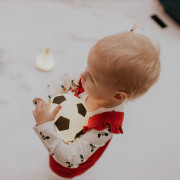 LED silikónová nočná lampička Rgb, mäkká s pumpičkou - futbalová lopta Mary's