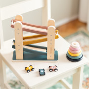 Hračka drevená závodná dráha Milky Way Wood of Mars 18m+ Cosmic Blue Petite&Mars