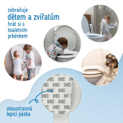 Bezpečnostný zámok toaletného sedátka Sipo