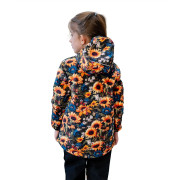 Detská softshellová bunda Duo Slnečnica čierna Esito