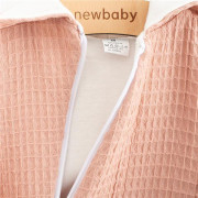 Dojčenský mušelínový overal s kapucňou New Baby Comfort clothes ružová