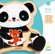 Djeco Drevené puzzle Puzzlo Panda