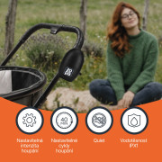 Hojdačka kočíka prenosné Bobby nabíjací Matt Black Zopa