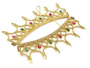 Kráľovská koruna karnevalová kráľovná zlatá