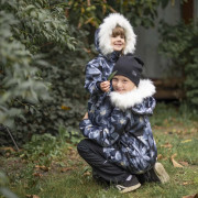 Detské softshellové otepľovačky na zimu Lamb Black Esito