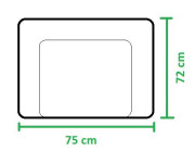 Prebaľovacia podložka na komodu mäkká 75x72 cm Ceba