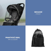 Pláštenka na kočík univerzálna exclusive Black Zopa