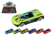 Auto závodný mini kov/plast 7 cm na voľný chod