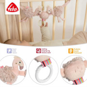 Reťaz na kočík plameniak, Pink Baby Fehn