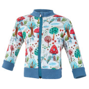 Mikina hrejivá rozopínacia béžová s muchotrávkami