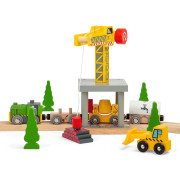 Veľký žeriav žltý Bigjigs Rail