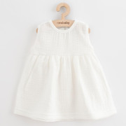 Dojčenské mušelínové šaty New Baby Elizabeth Vel. 56