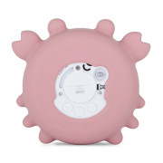 Teplomer silikónový digitálny do vody Crab Caleb Dusty Rose 0 m+ Petite&Mars