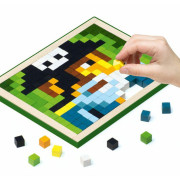 Pixel V piráti - drevená mozaika Cubika