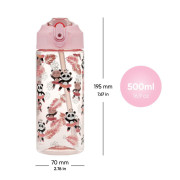 Tritánová fľaša na pitie so slamkou Panda 500 ml Baagl